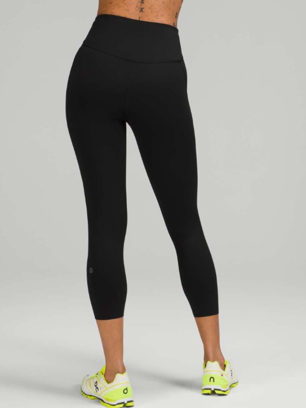 Lululemon Base Pace High-Rise Crop Leggings 23" Inseam Black Running Women's 18